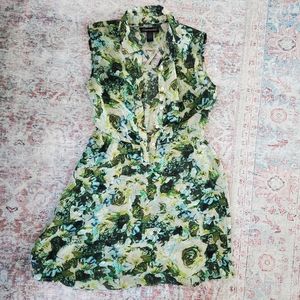 Socialite sheer button front dress, medium